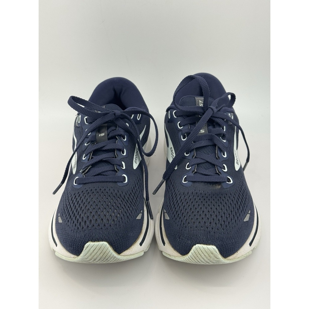 Brooks Womens Ghost 15 1203801B450 Blue White Running Shoes Sneakers Size 7.5 - Picture 2 of 8